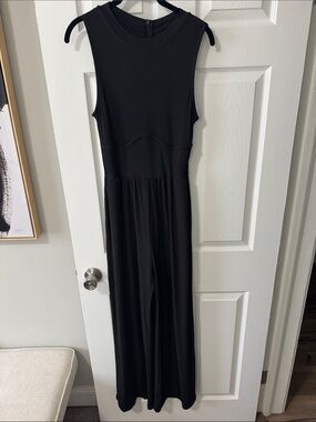 NWOT CIDER Black Wide-Leg Sleeveless Jumpsuit